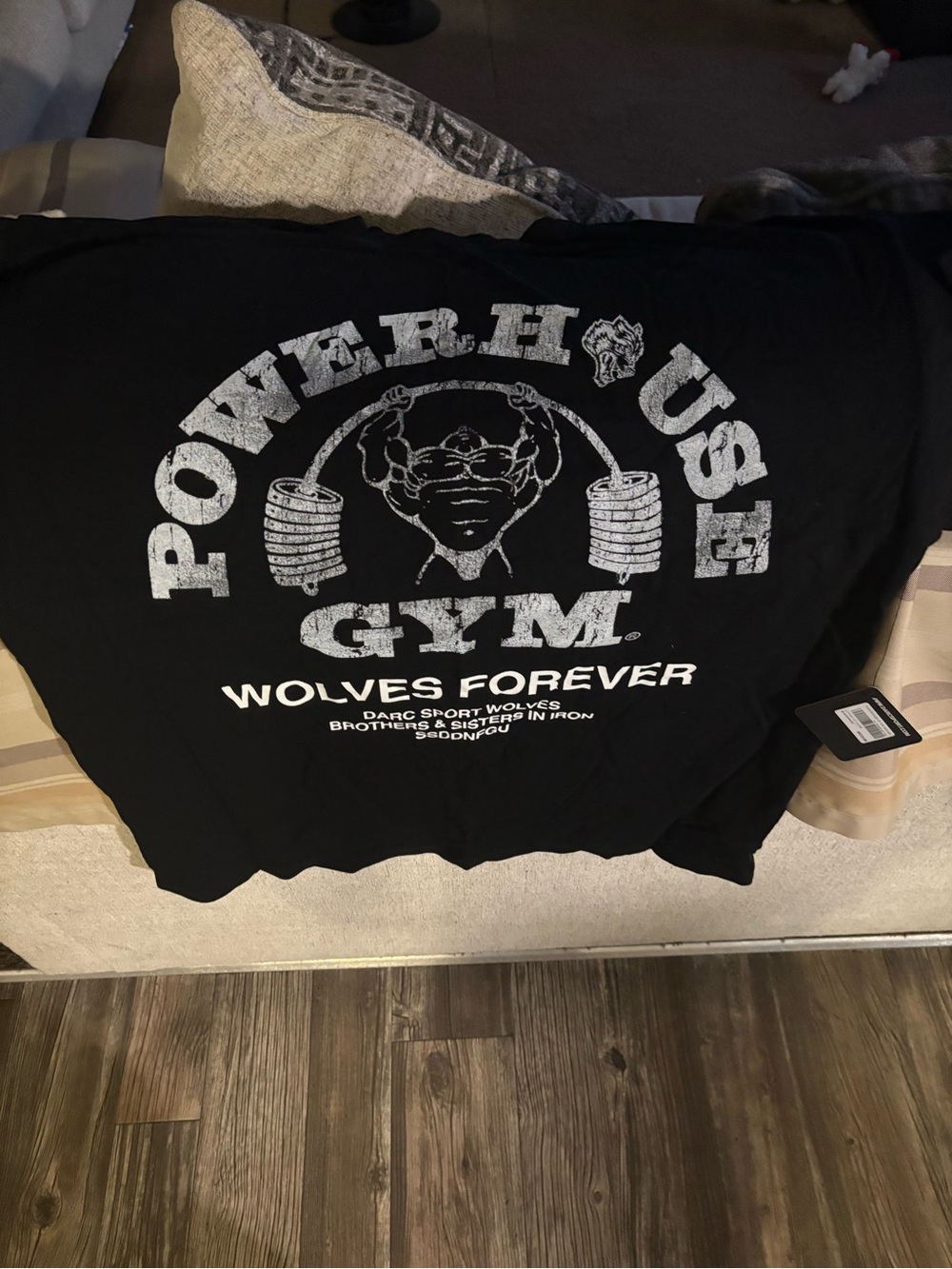Darc Sport - Powerhouse Gym "Wolves Forever" Black Graphic Tee